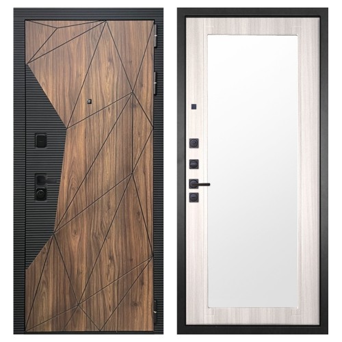 Гранит Континент, панель 017 зеркало Сандал светлый 16 мм