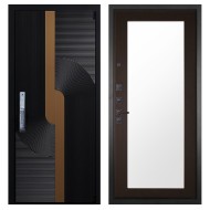 Гранит Смарт Люкс, панель 011 зеркало Венге 16 мм