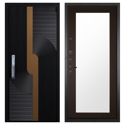 Гранит Смарт Люкс, панель 011 зеркало Венге 16 мм