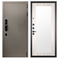 Гранит Смарт Нанорельеф, панель 017 зеркало Сандал светлый 16 мм