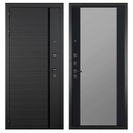 Гранит Пиано Черная, панель 074 зеркало фацет тонированное 16 мм