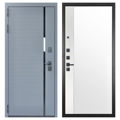 Гранит Роял белая, панель 075 зеркало макси бок белое 16 мм