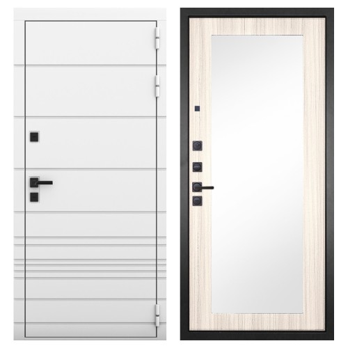 Гранит Роял белая NEW, панель 026 зеркало Лиственница 10 мм