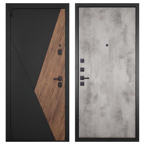 Гранит Геометрия, панель 044 Бетон светлый 12 мм