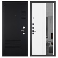 Гранит Т3, панель 085 Белый рельеф софт с тонированным зеркало 10 мм