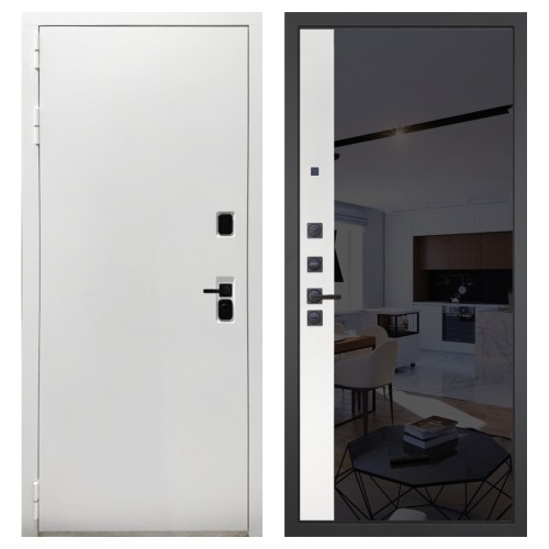 Гранит Вайт, панель 091 зеркало макси бок тонированное черное 10 мм