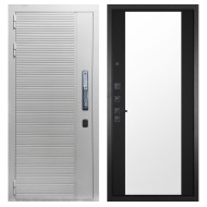 Гранит Пиано Смарт Белая, панель 071 зеркало Фацет 16 мм