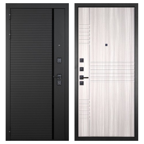 Гранит Пиано Черная, панель 015 Сандал светлый 16 мм