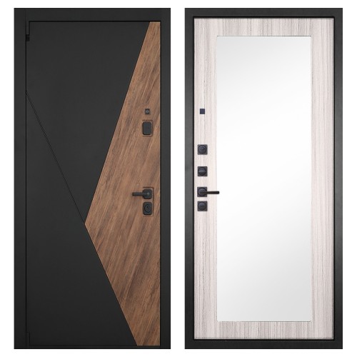 Гранит Геометрия, панель 032 зеркало Сандал светлый 12 мм