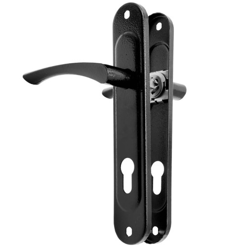 Ручка дверная Absolyute (Абсолют) на планке РФ1-85/07А (черный) 