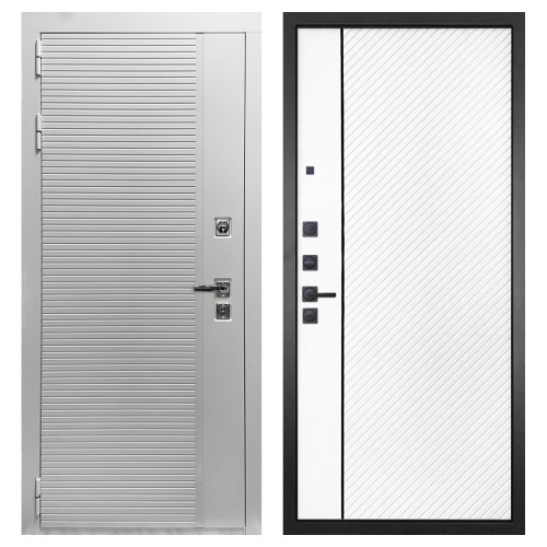 Гранит Пиано Белая, панель 078 Белая матовая 12 мм