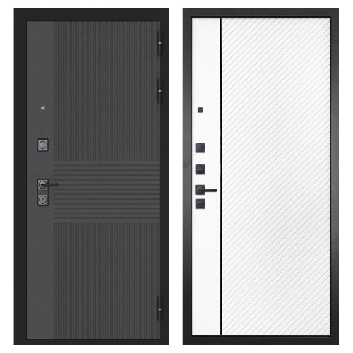 Гранит Гранж, панель 078 Белая матовая 12 мм