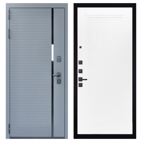 Гранит Роял белая, панель 082 Белый софт рельеф 10 мм