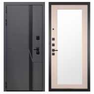 Гранит НаноБлэк лайн, панель 014 зеркало Капучино 16 мм