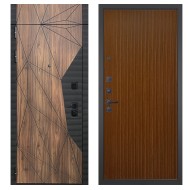 Гранит Континент с фрамугой, панель 087 Дуб кантри темный с фрезеровкой 10 мм