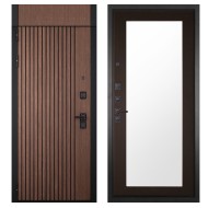 Гранит Шторм с фрамугой, панель 011 зеркало Венге 16 мм