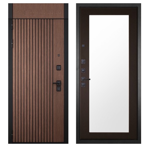 Гранит Шторм с фрамугой, панель 011 зеркало Венге 16 мм