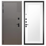 Гранит Нанорельеф, панель 010 зеркало Белый матовый 16 мм