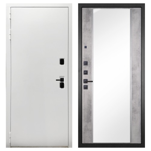 Гранит Вайт, панель 051 зеркало Бетон светлый 16 мм