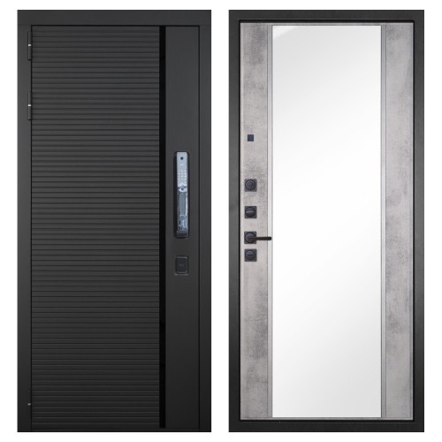 Гранит Пиано Смарт, панель 051 зеркало Бетон светлый 16 мм