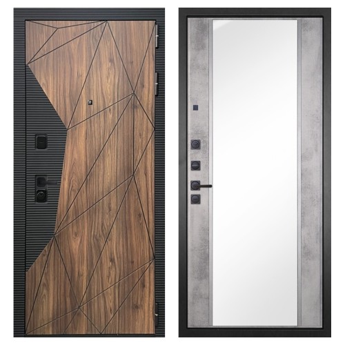 Гранит Континент, панель 051 зеркало Бетон светлый 16 мм