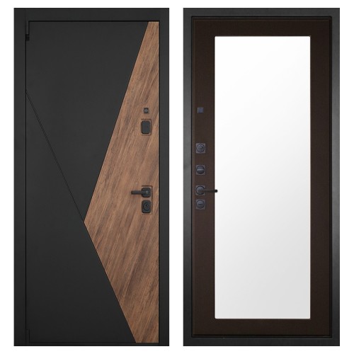 Гранит Геометрия, панель 011 зеркало Венге 16 мм