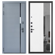 Гранит Роял белая, панель 085 Белый рельеф софт с тонированным зеркало 10 мм