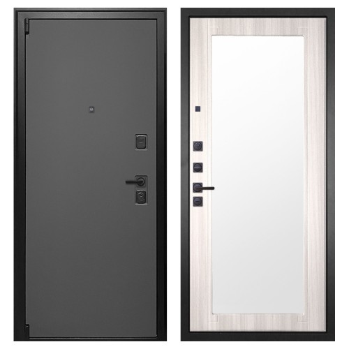 Гранит Лайт Графит, панель 017 зеркало Сандал светлый 16 мм