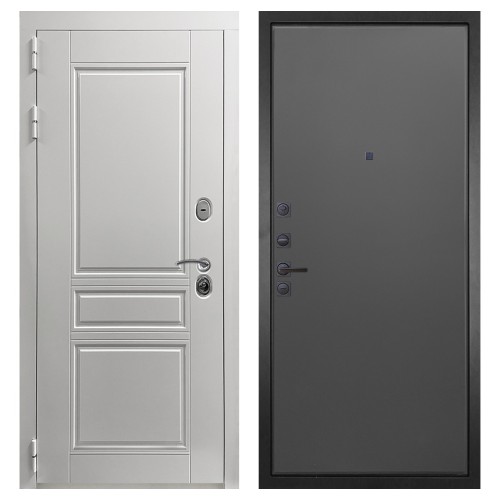 Гранит Лира Белая, панель 077 графит нубук 12 мм