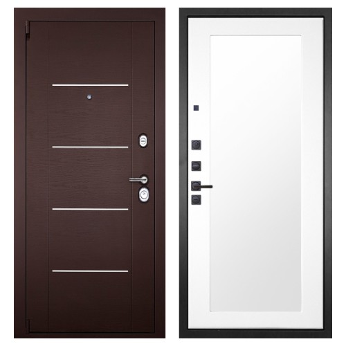 Гранит М2 Люкс, панель 010 зеркало Белый матовый 16 мм