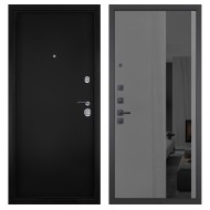 Гранит М8, панель 086 Серый рельеф софт с тонированным зеркало 10 мм