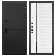 Гранит Горизонт, панель 089 Белый софт с зеркальной тонированной вставкой 10 мм