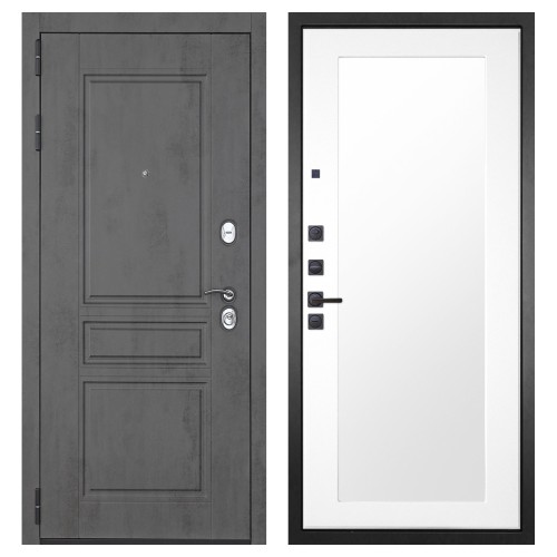 Гранит Лира, панель 010 зеркало Белый матовый 16 мм