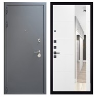 Гранит 7024, панель 083 Белый софт зеркало 10 мм