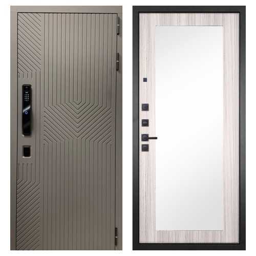 Гранит Смарт Нанорельеф, панель 032 зеркало Сандал светлый 12 мм