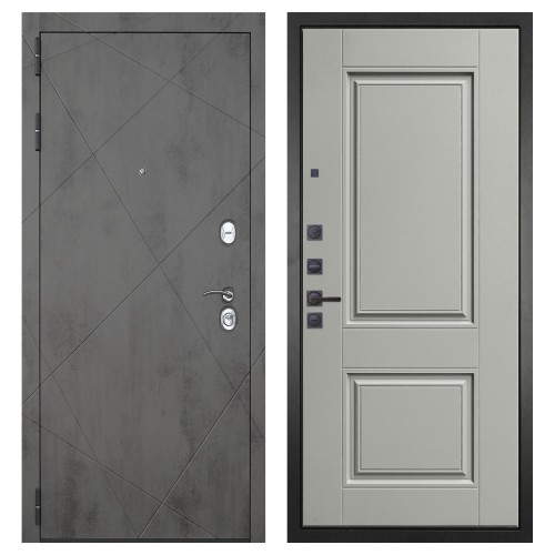 Гранит Дуэт, панель 068 Две филенки силк маус 12 мм