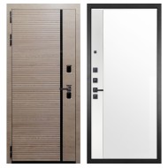 Гранит Пиано Эко, панель 075 зеркало макси бок белое 16 мм