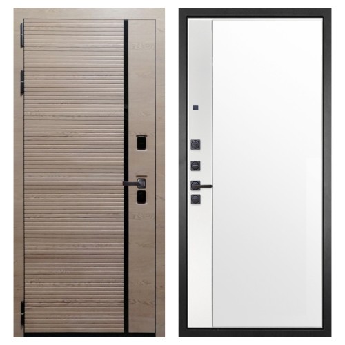 Гранит Пиано Эко, панель 075 зеркало макси бок белое 16 мм