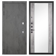 Гранит Дуэт, панель 051 зеркало Бетон светлый 16 мм