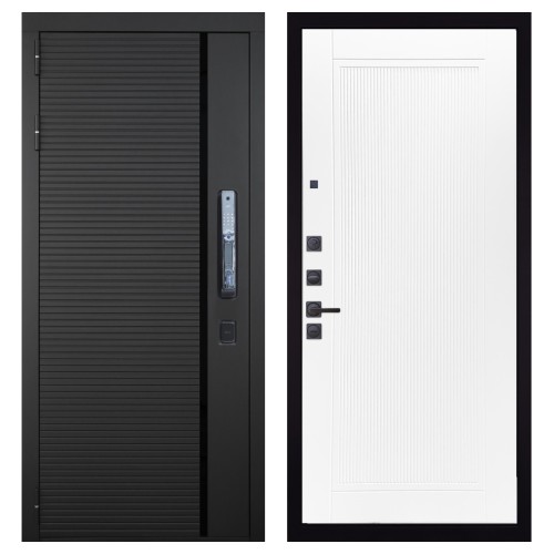 Гранит Пиано Смарт, панель 082 Белый софт рельеф 10 мм