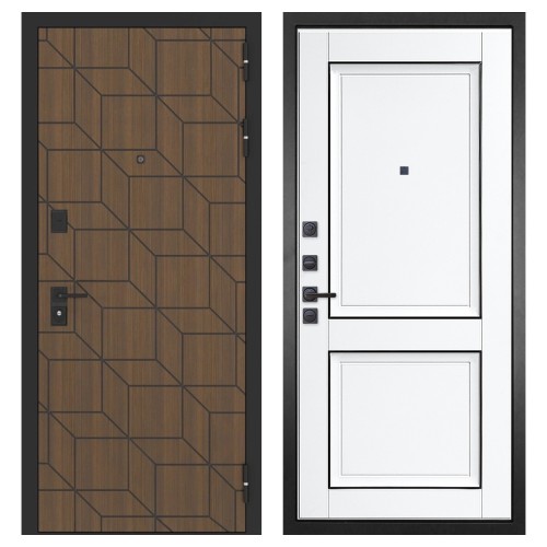 Гранит Плэй, панель 070 Две филенки с молдингом белый матовый 12 мм