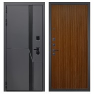 Гранит НаноБлэк лайн, панель 087 Дуб кантри темный с фрезеровкой 10 мм