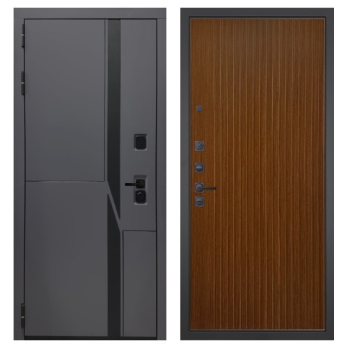 Гранит НаноБлэк лайн, панель 087 Дуб кантри темный с фрезеровкой 10 мм