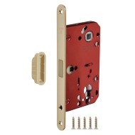 Корпус Fuaro (Фуаро) врезного замка MAGNM85C-50/BL INOX SSG-39 сатин. золото (блистер) 