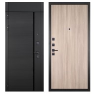 Гранит Пиано Черная с фрамугой, панель 001 Светлая 6 мм