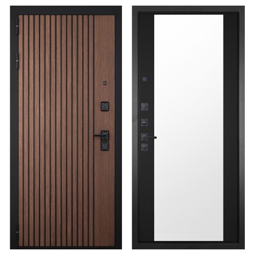 Гранит Шторм, панель 071 зеркало Фацет 16 мм