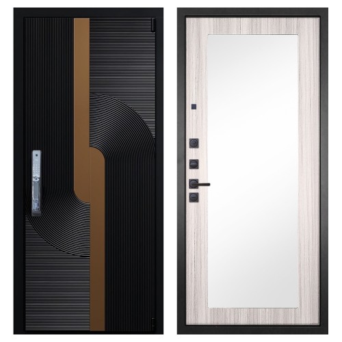 Гранит Смарт Люкс, панель 032 зеркало Сандал светлый 12 мм