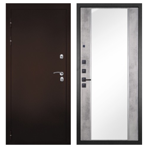 Гранит Терморазрыв, панель 051 зеркало Бетон светлый 16 мм