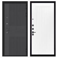 Гранит Гранж, панель 082 Белый софт рельеф 10 мм