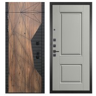 Гранит Континент с фрамугой, панель 068 Две филенки силк маус 12 мм